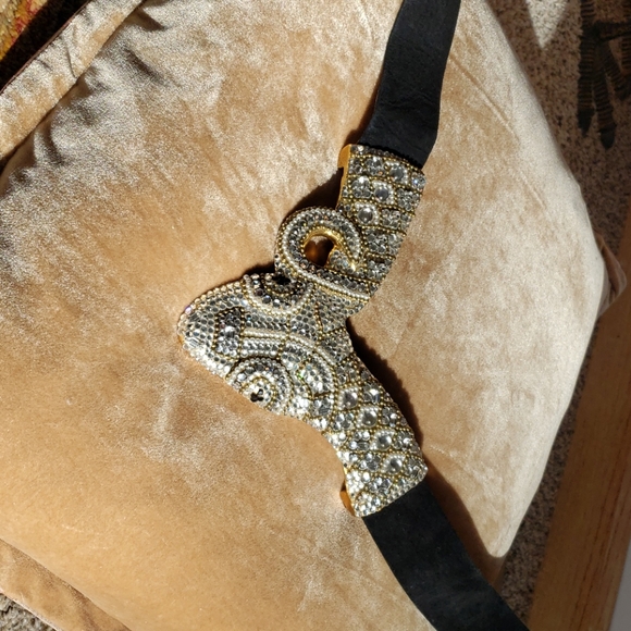 Vintage Ermine Austrian crystal belt